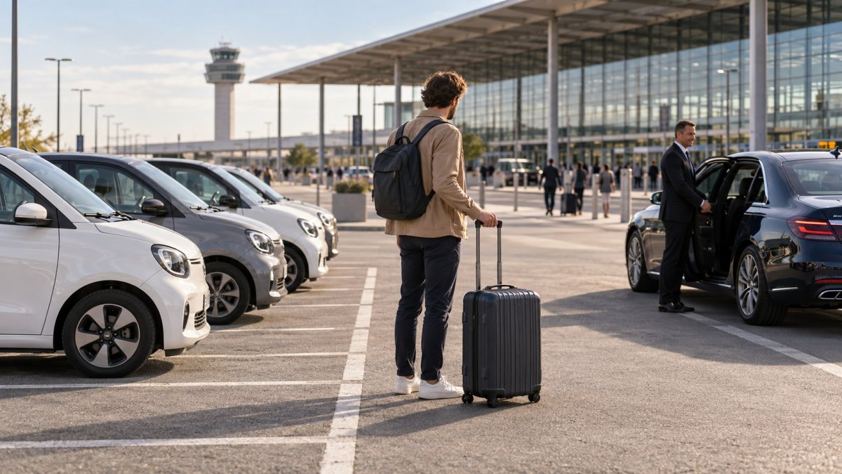 MILES, Free2move, Bolt Drive und SIXT share am BER: Parkplatz P4 oder privater Transfer?