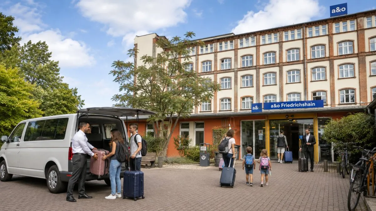 Private Transfer between BER and a&o Berlin Friedrichshain