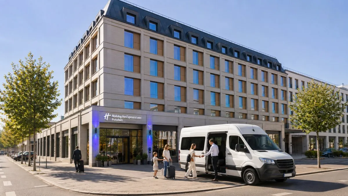 Direkt vom BER zum Holiday Inn Express & Suites Potsdam: privater Transfer