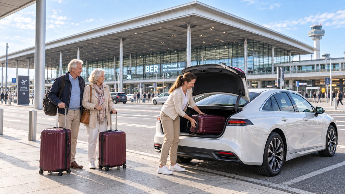 Privater Flughafentransfer von Kirchsteigfeld zum Flughafen BER