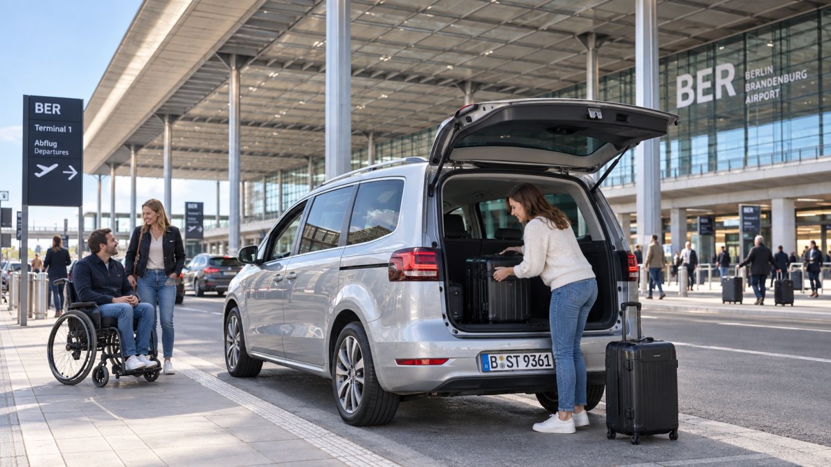 Privater Flughafentransfer von Kleinmachnow zum Flughafen BER