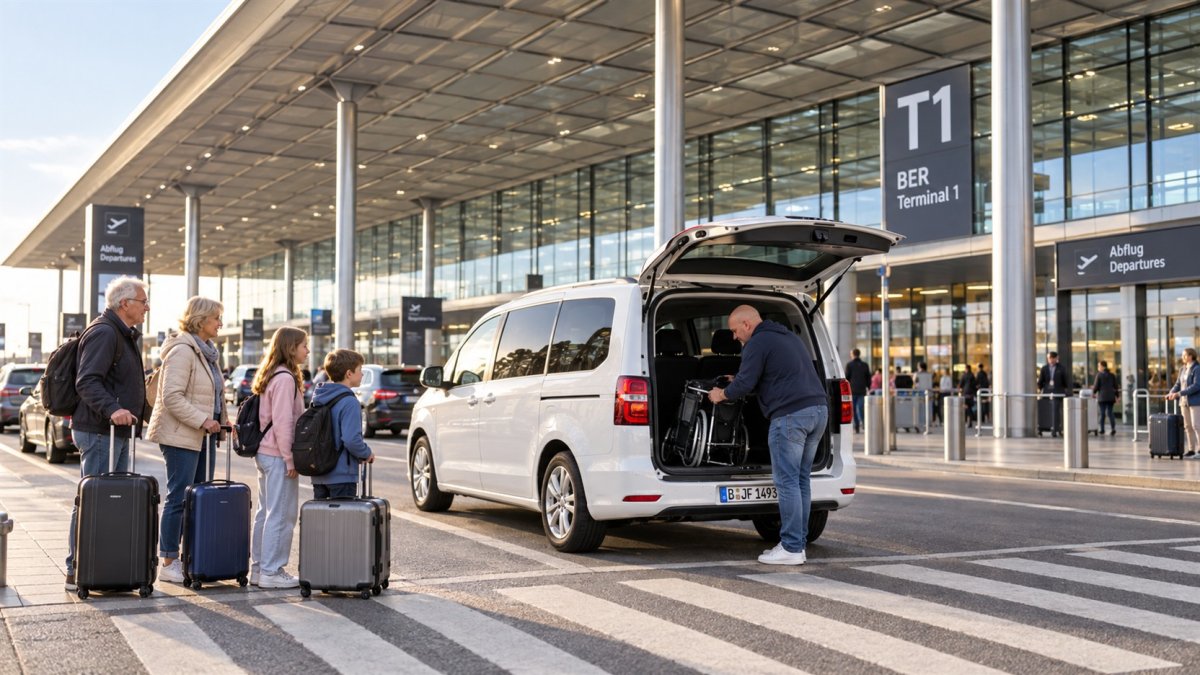Winterferien: privater Transfer zum BER