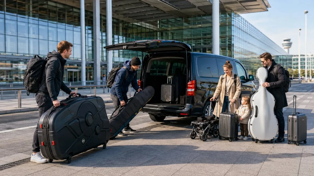 Sondergepäck zum BER: Transfer für Fahrrad, Ski & Kinderwagen